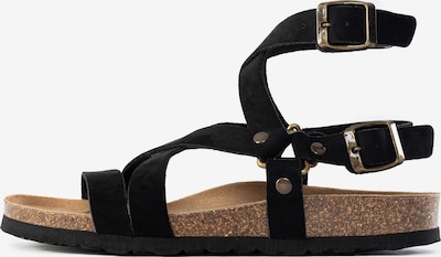 Bayton Sandaler med rem 'Armidale' i sort, Produktvisning