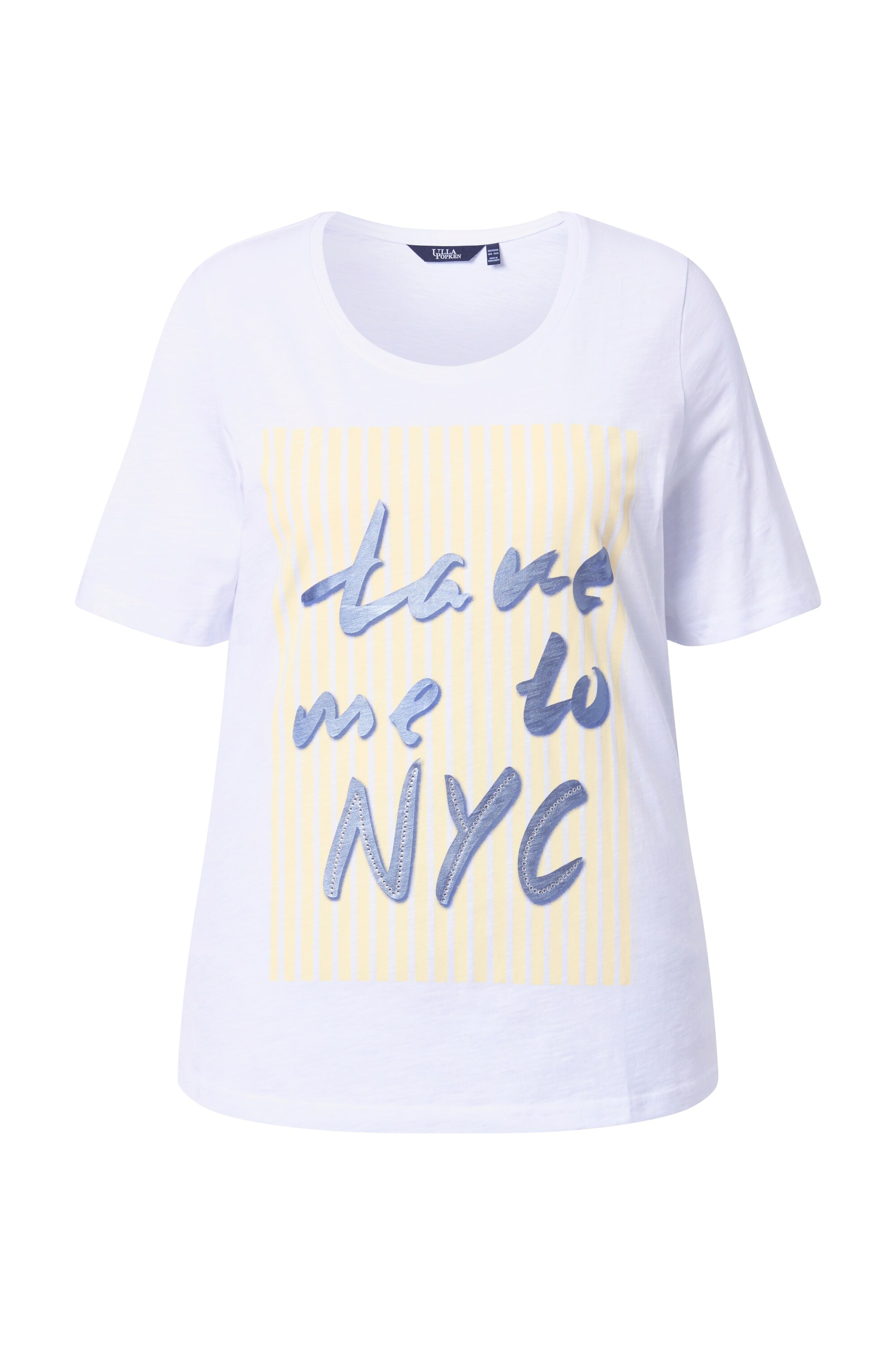 Ulla Popken Shirt in Wit: voorkant