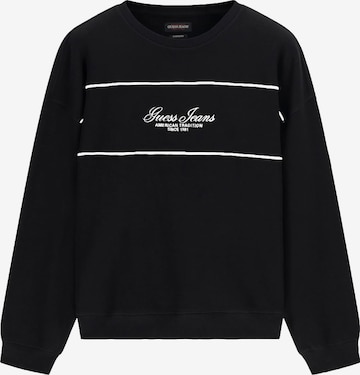 GUESS JEANS Collegepaita värissä musta: etupuoli
