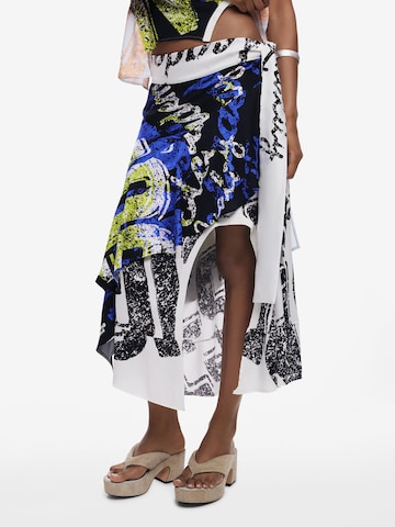 Jupe Desigual en mélange de couleurs : devant