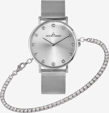 Jacques Lemans Analog Watch in Silver: front