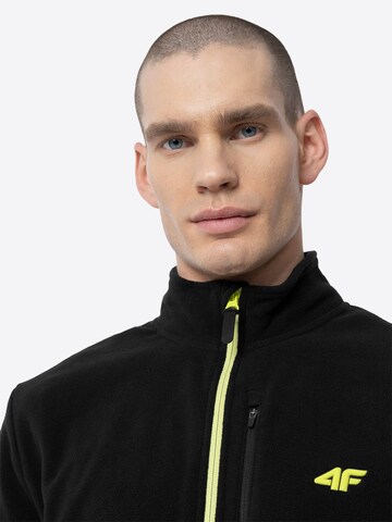 4F Athletic fleece jacket in Black