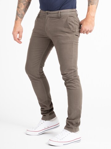 Indumentum Slim fit Chino Pants in Beige