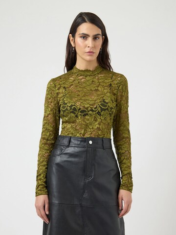 YAS Blouse 'YASLacey' in Green: front