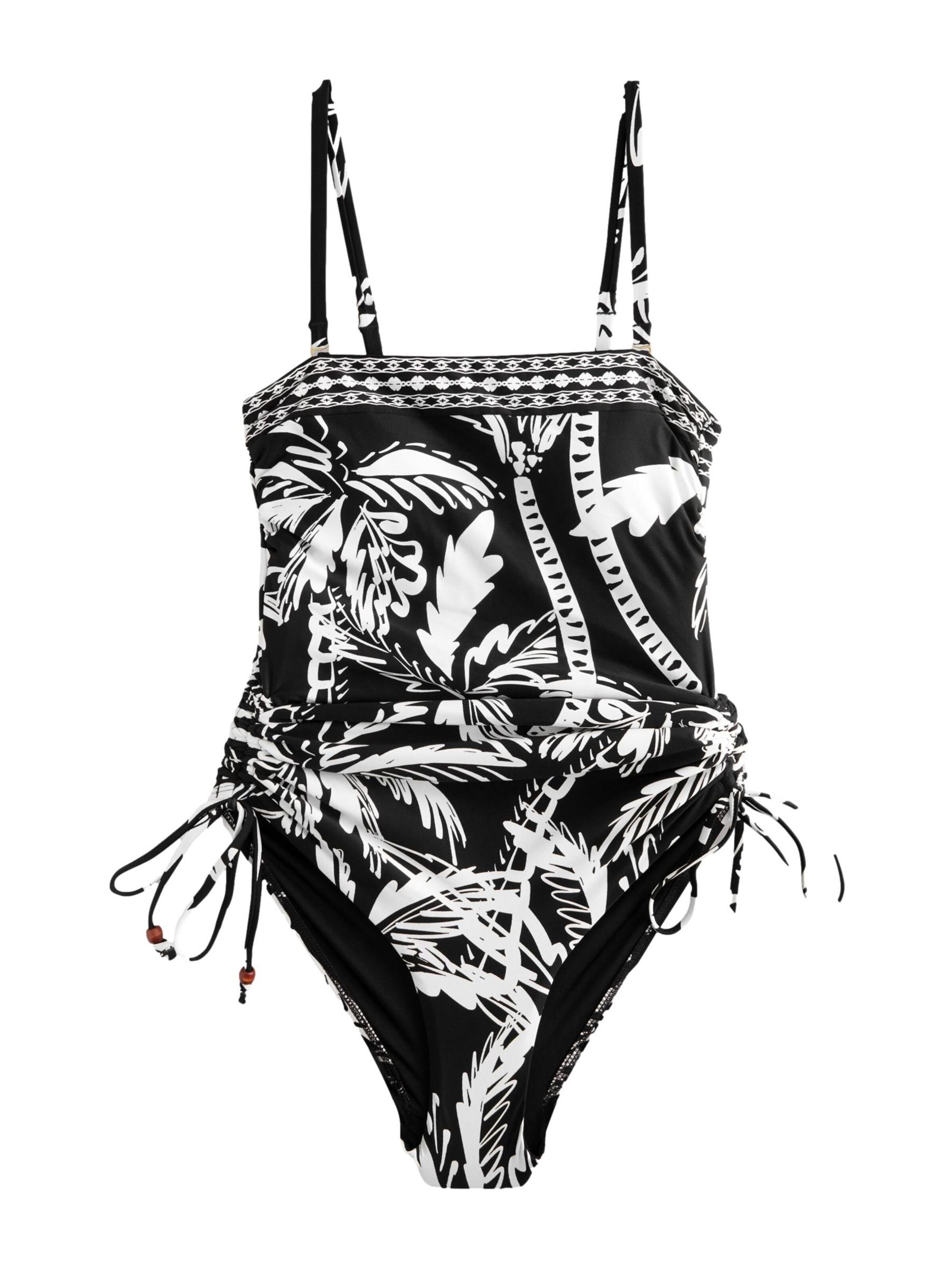 Maillot de bain modelant Next en noir : devant