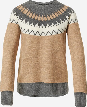 VERO MODA Sweater 'Simone' in Brown: front