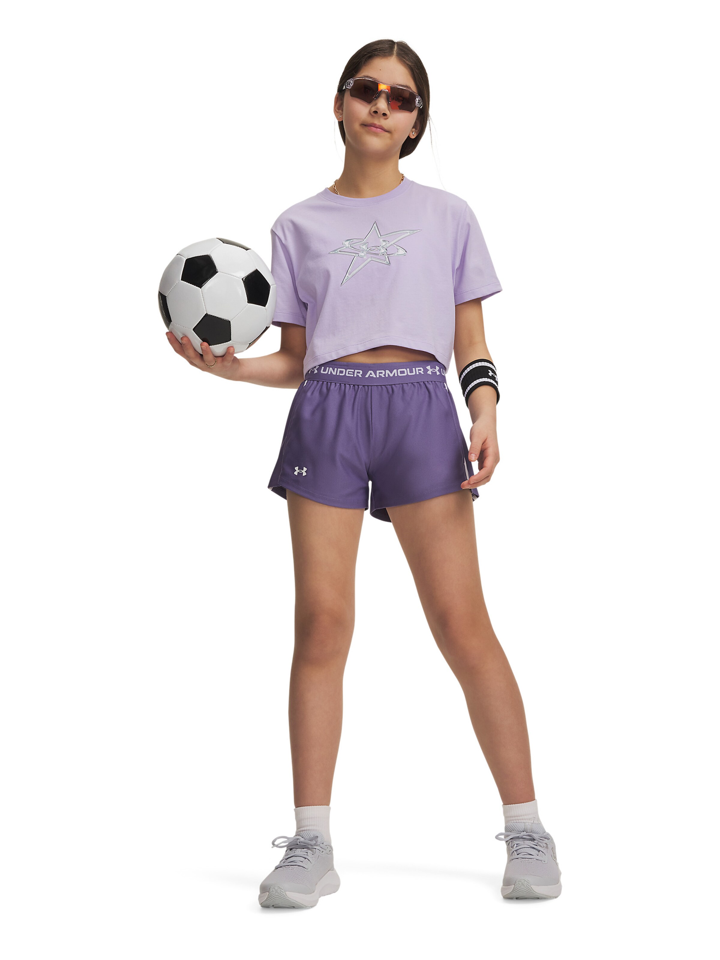 UNDER ARMOUR Regular Sports trousers 'Play Up' in Purple