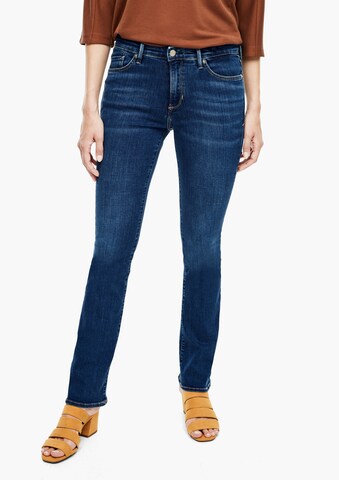 s.Oliver Slimfit Jeans in Blauw: voorkant