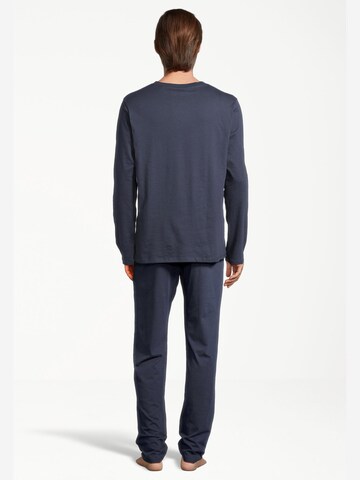 SCHIESSER Pajamas long 'Night & Home' in Blue