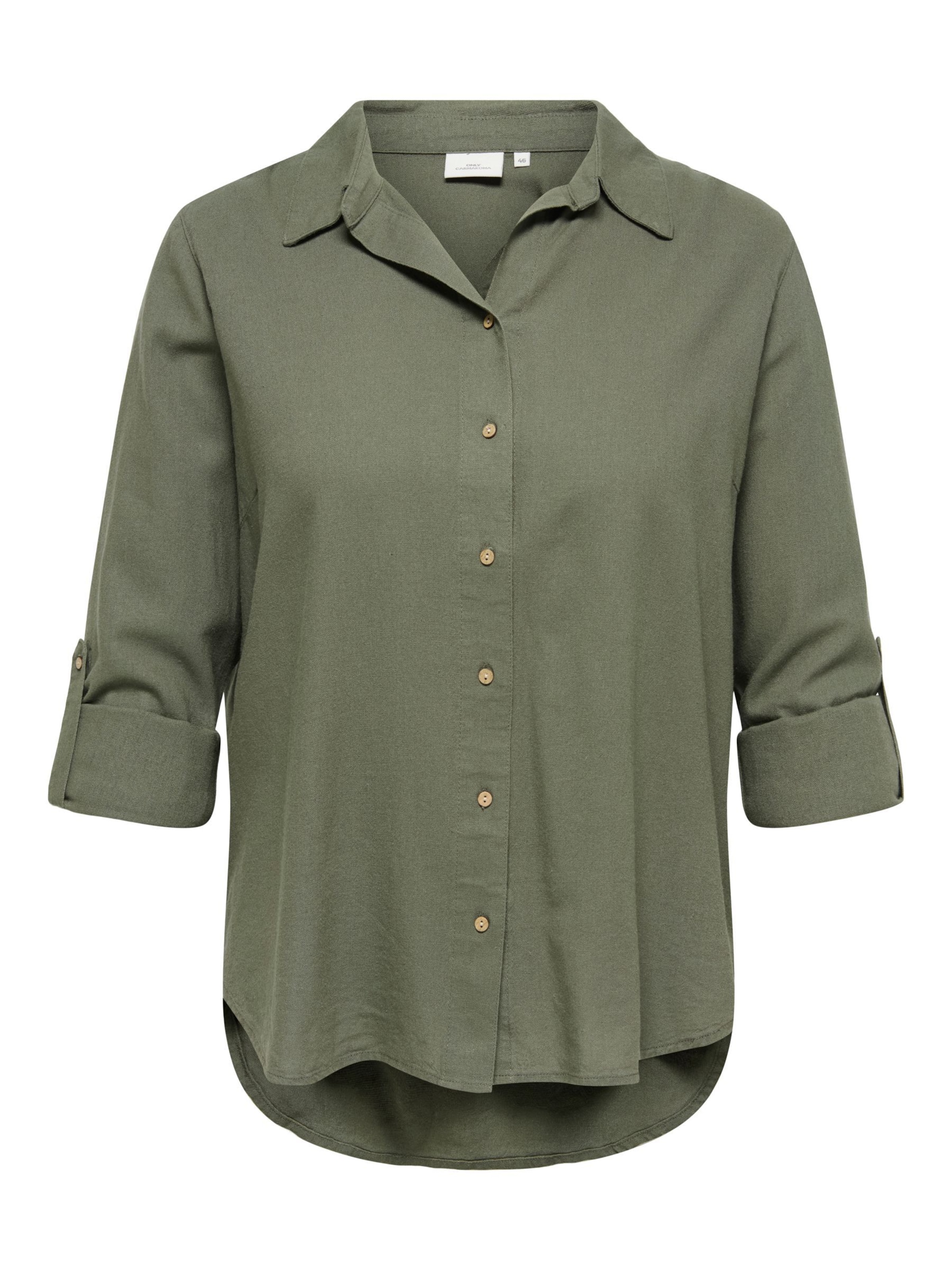 ONLY Carmakoma Blouse 'CARGoa' in Green: front