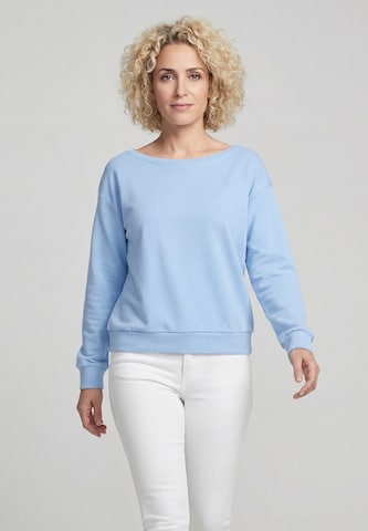 Sweat-shirt MUTHA en bleu : devant