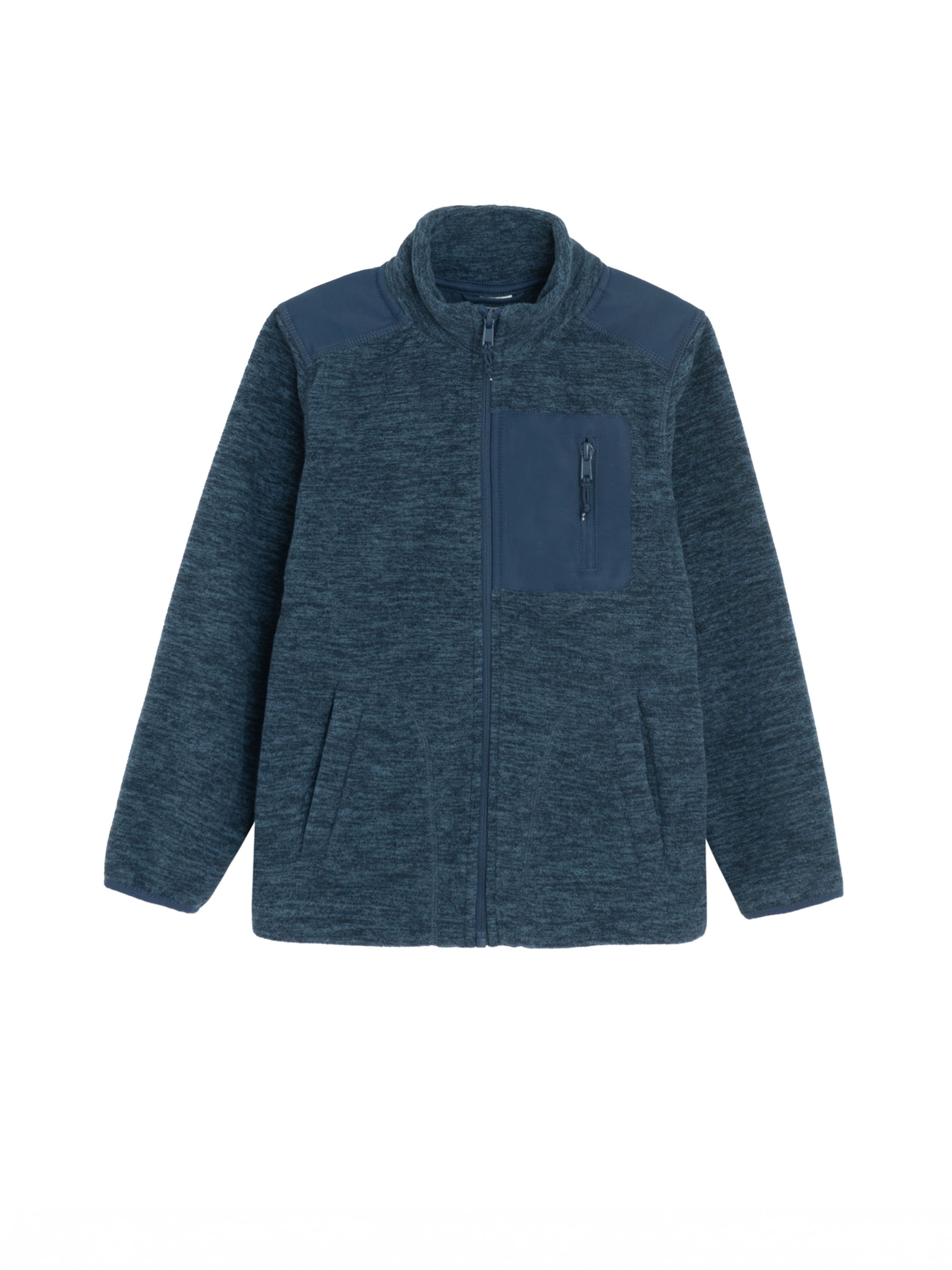 Cool Club - Sudadera con cremallera en azul: frente