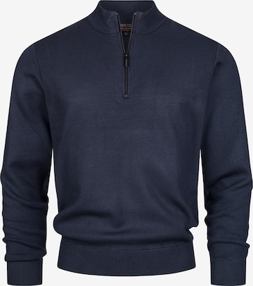 INDICODE JEANS Sweater 'INLukas' in Blue: front