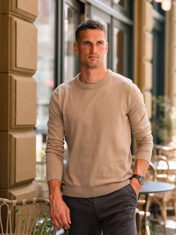 Pull-over ' Pullover Crew ' TEESHOPPEN en beige