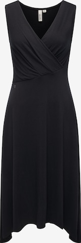 Ragwear Sommerkleid 'Fidda' in Schwarz: Vorderseite