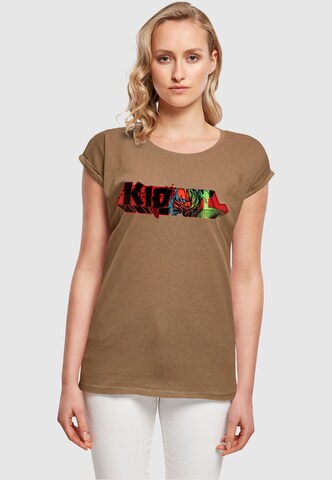 ABSOLUTE CULT T-Shirt 'Deadpool - Kidpool Saber' in Grün: predná strana