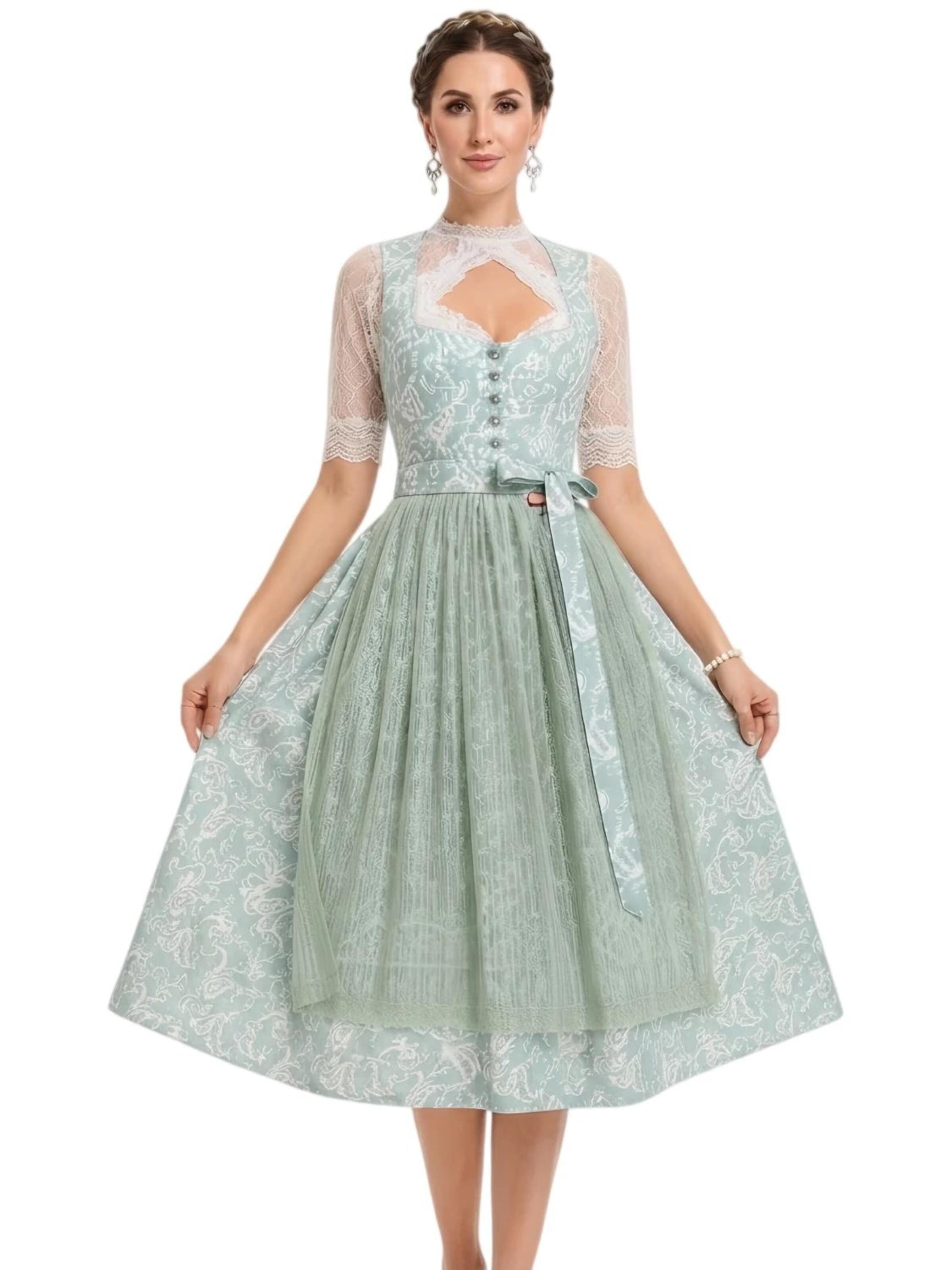 Yesfashion Dirndl‌‌‌‌‌‌‌‌‌‌ in Grün: Vorderseite