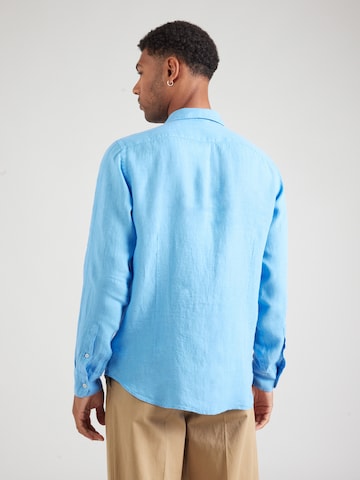 La Martina Regular fit Button Up Shirt in Blue: back