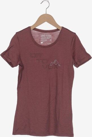 ORTOVOX T-Shirt S in Pink: predná strana
