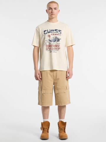 GUESS Originals Shirt 'GO' in Beige