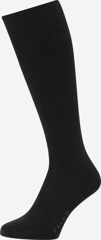 Chaussettes montantes FALKE en noir : devant