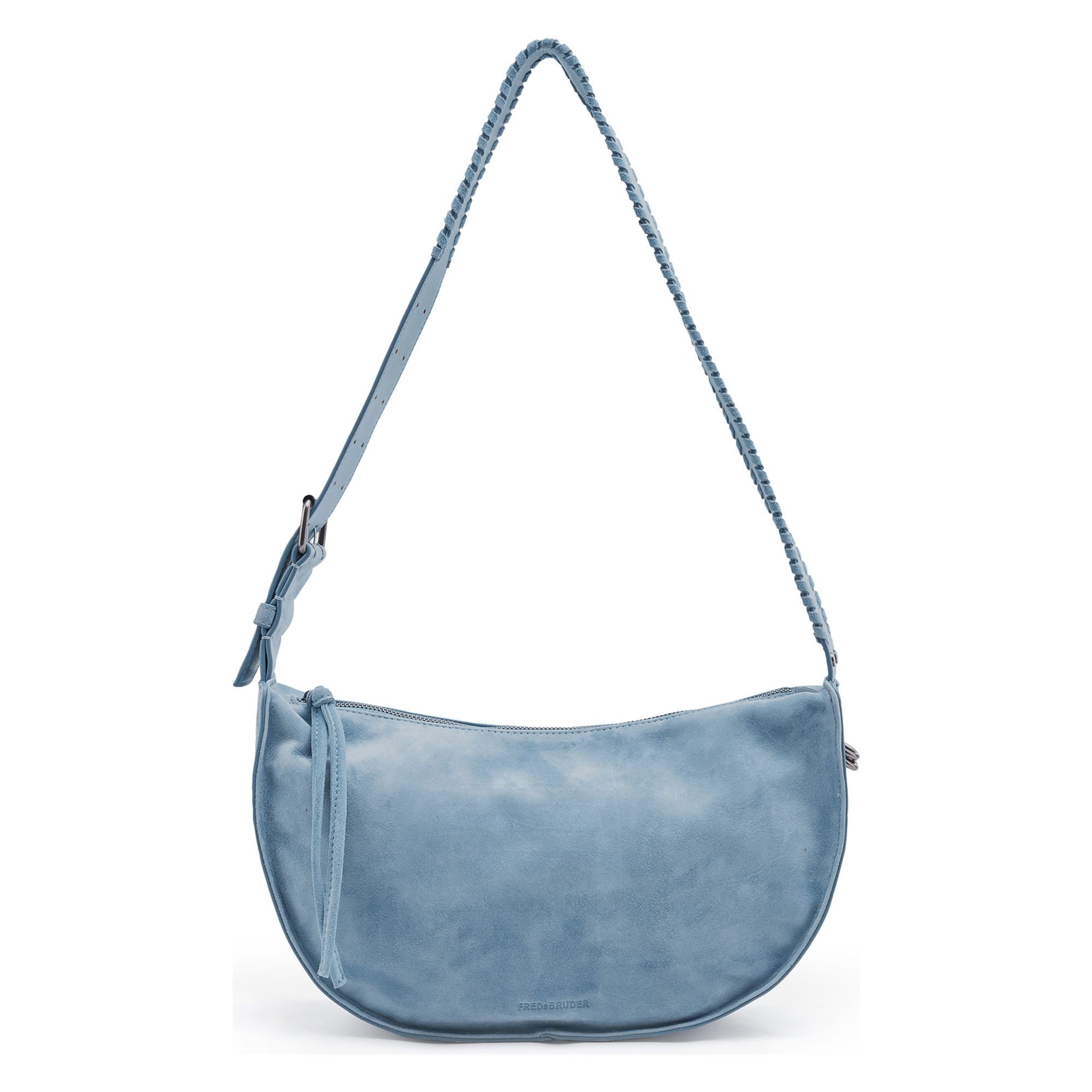 FREDsBRUDER Schoudertas 'Whipstitch Soul' in Blauw: voorkant