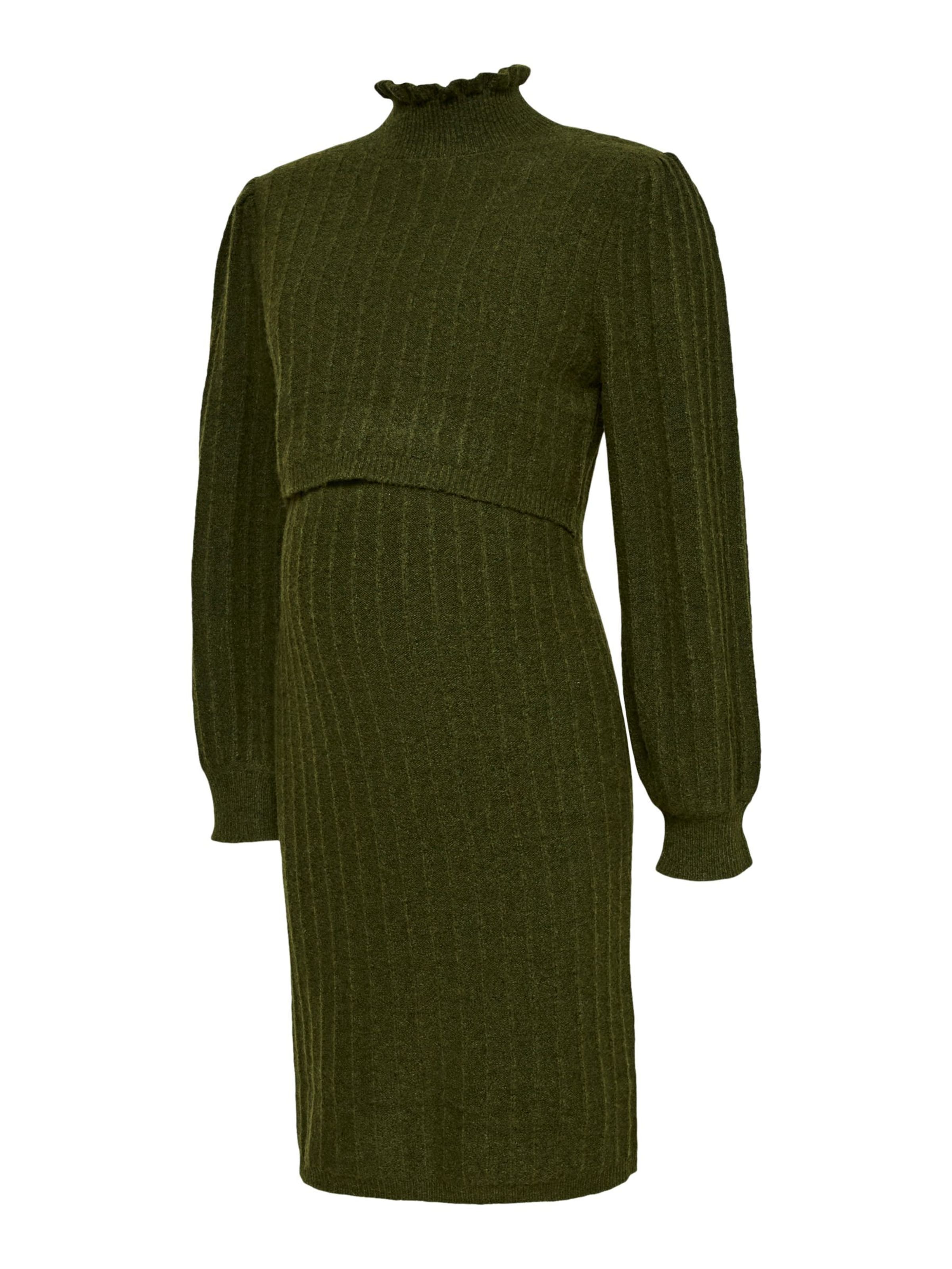 MAMALICIOUS - Vestido de punto 'MLAllison June' en verde: frente