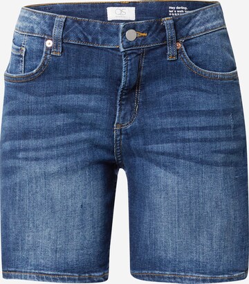 QS Slim fit Jeans in Blue: front