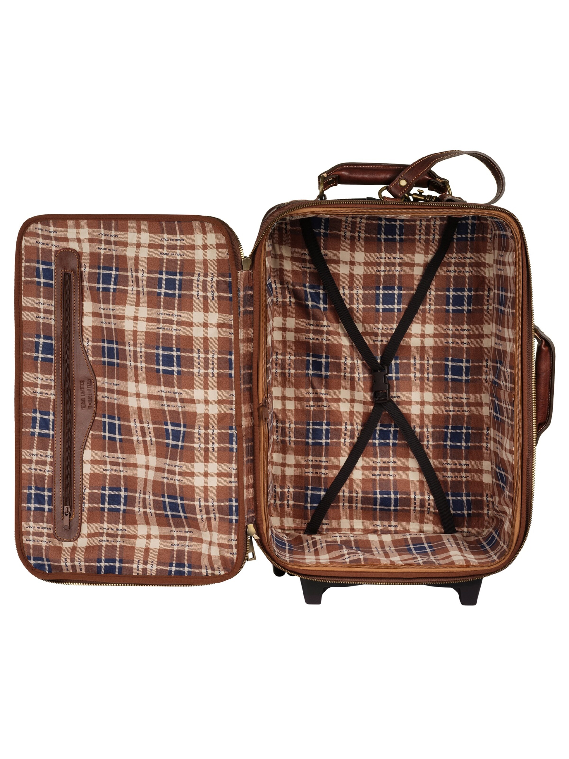 Valisette 'PERUGIA' piké en marron