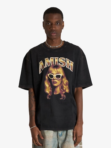 T-Shirt AMISH en noir : devant