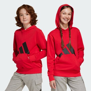 ADIDAS SPORTSWEAR Αθλητική μπλούζα φούτερ 'Essentials' σε κόκκινο: μπροστά