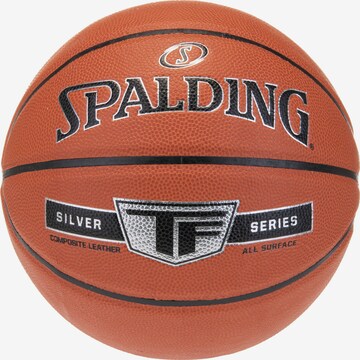 SPALDING Ball 'TF Silver Composite' in Orange: front