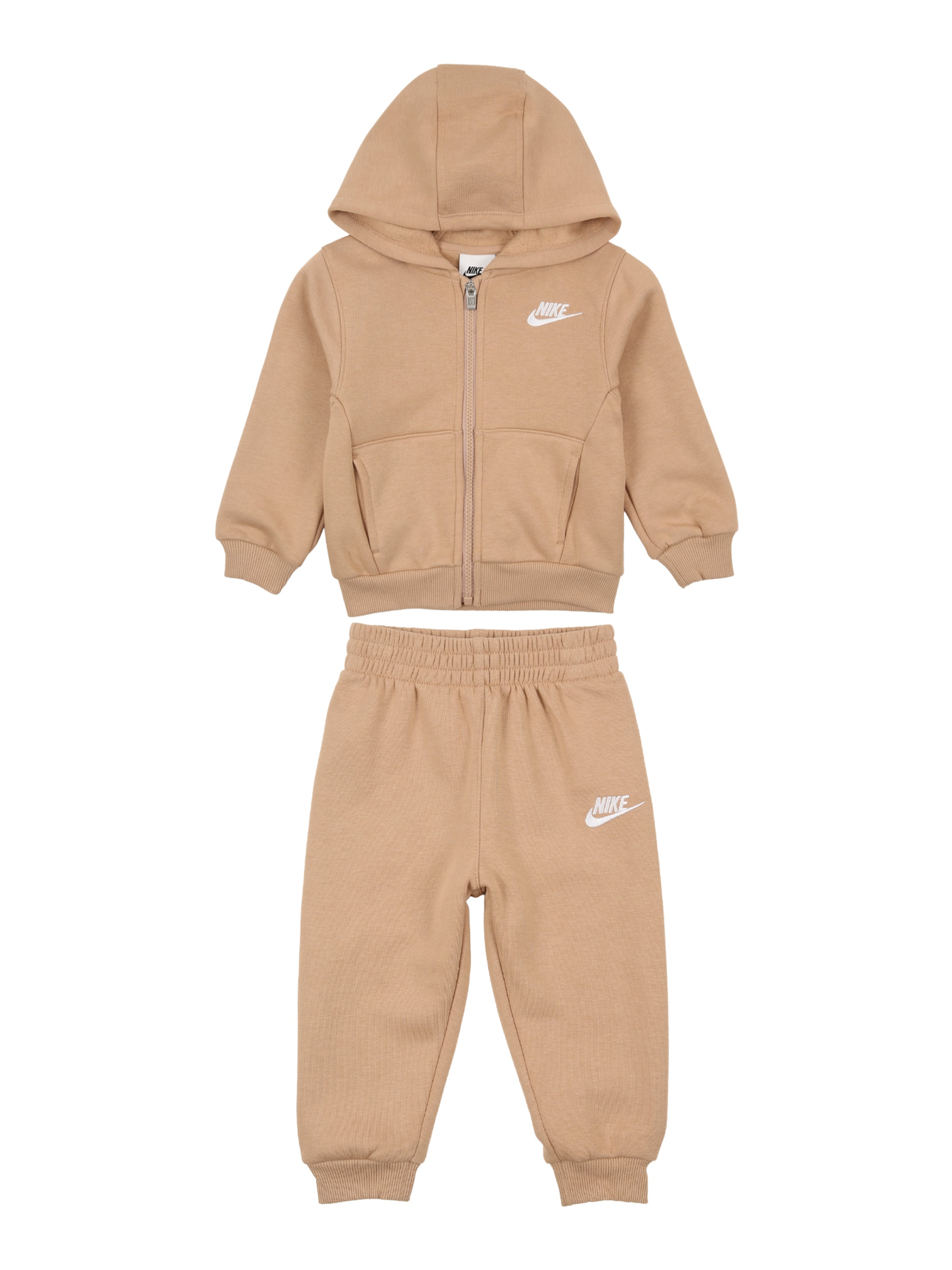 Nike Sportswear Костюм для бега 'CLUB' в Бежевый: спереди