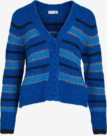 VILA Gebreid vest 'FINLEY' in Blauw: voorkant