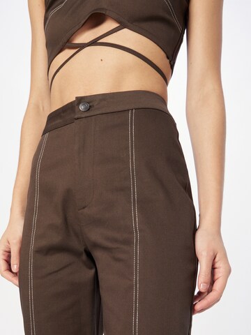 Hosbjerg Boot cut Trousers 'Inaya Paloma' in Brown