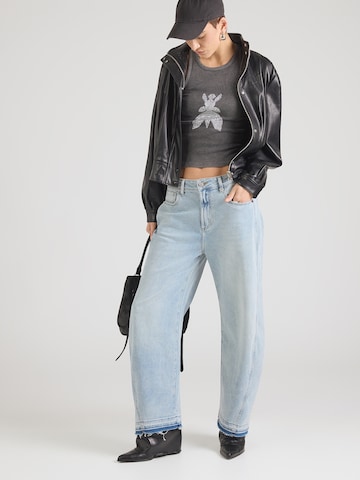 PATRIZIA PEPE - Top 'MAGLIA' en gris