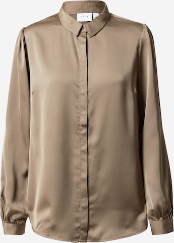 VILA Blouse in Bruin: voorkant