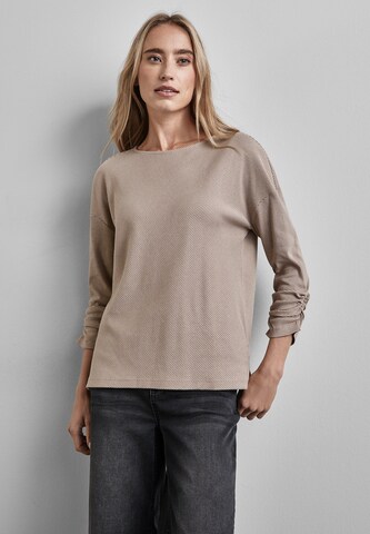 STREET ONE Shirt in Braun: Vorderseite