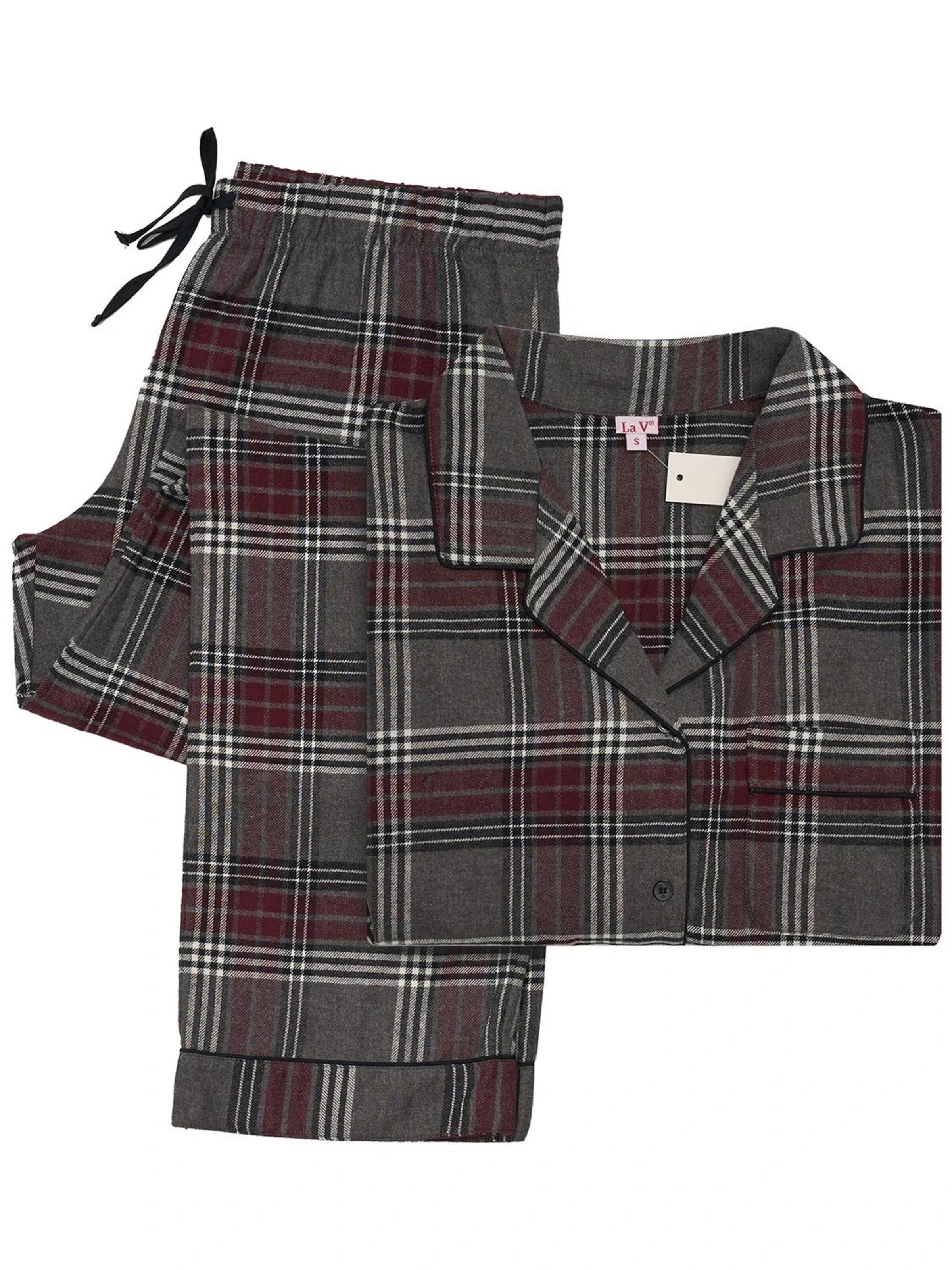 La V Pajama in Grey
