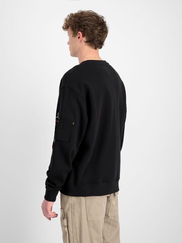 ALPHA INDUSTRIES Sweatshirt in Black