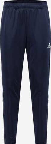 Pantalon de sport 'Tiro' ADIDAS SPORTSWEAR en bleu : devant