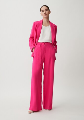 Wide Leg Pantalon à plis COMMA en rose : devant