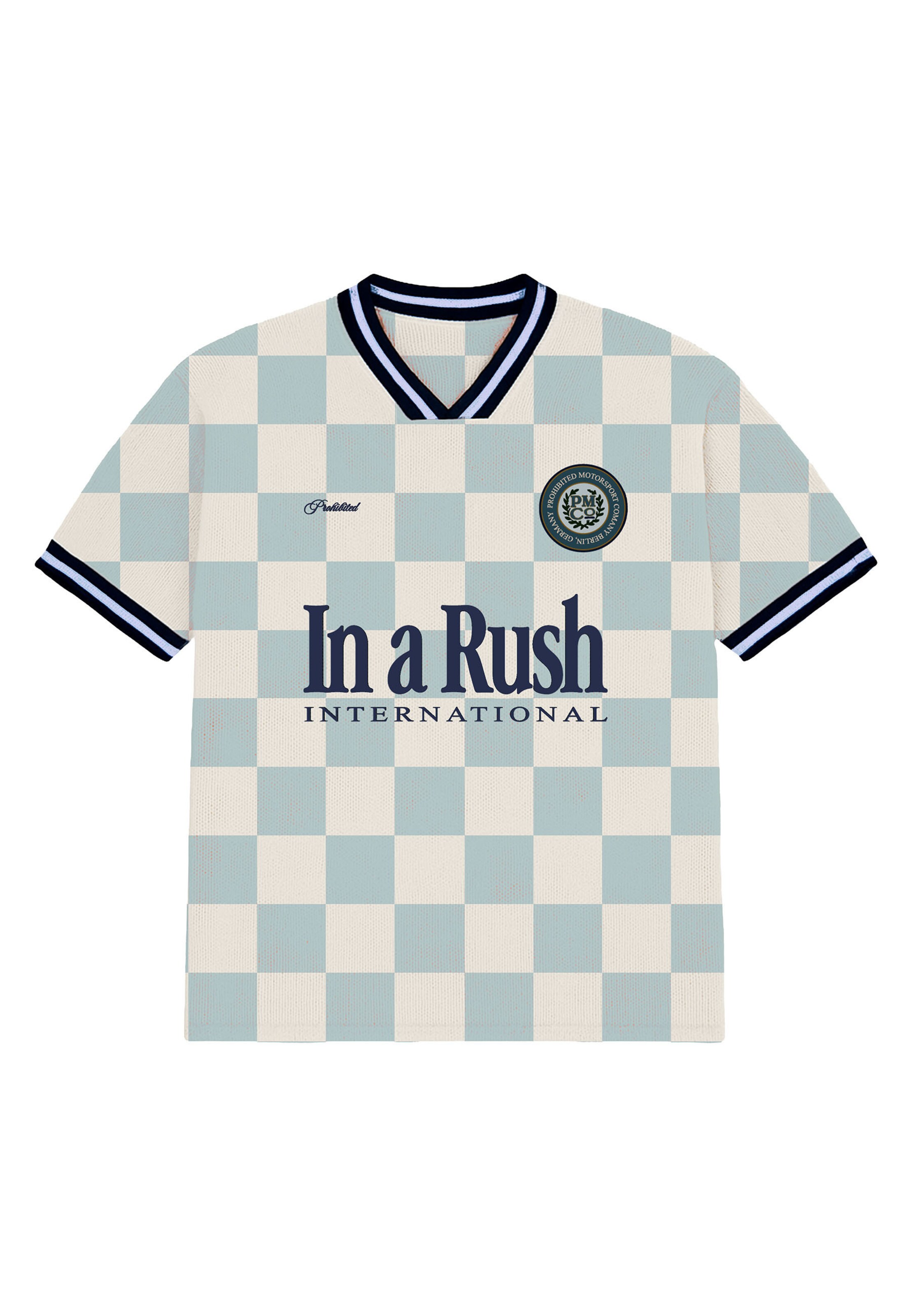 Prohibited Svetr 'Victory' - krémová / tmavě modrá / světle zelená, Produkt