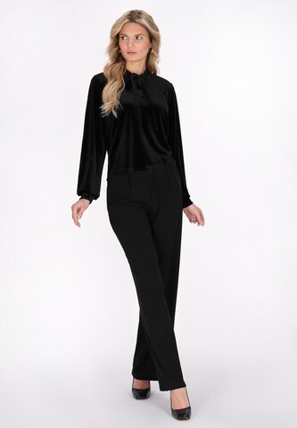 Camicia da donna di Usha in nero: frontale