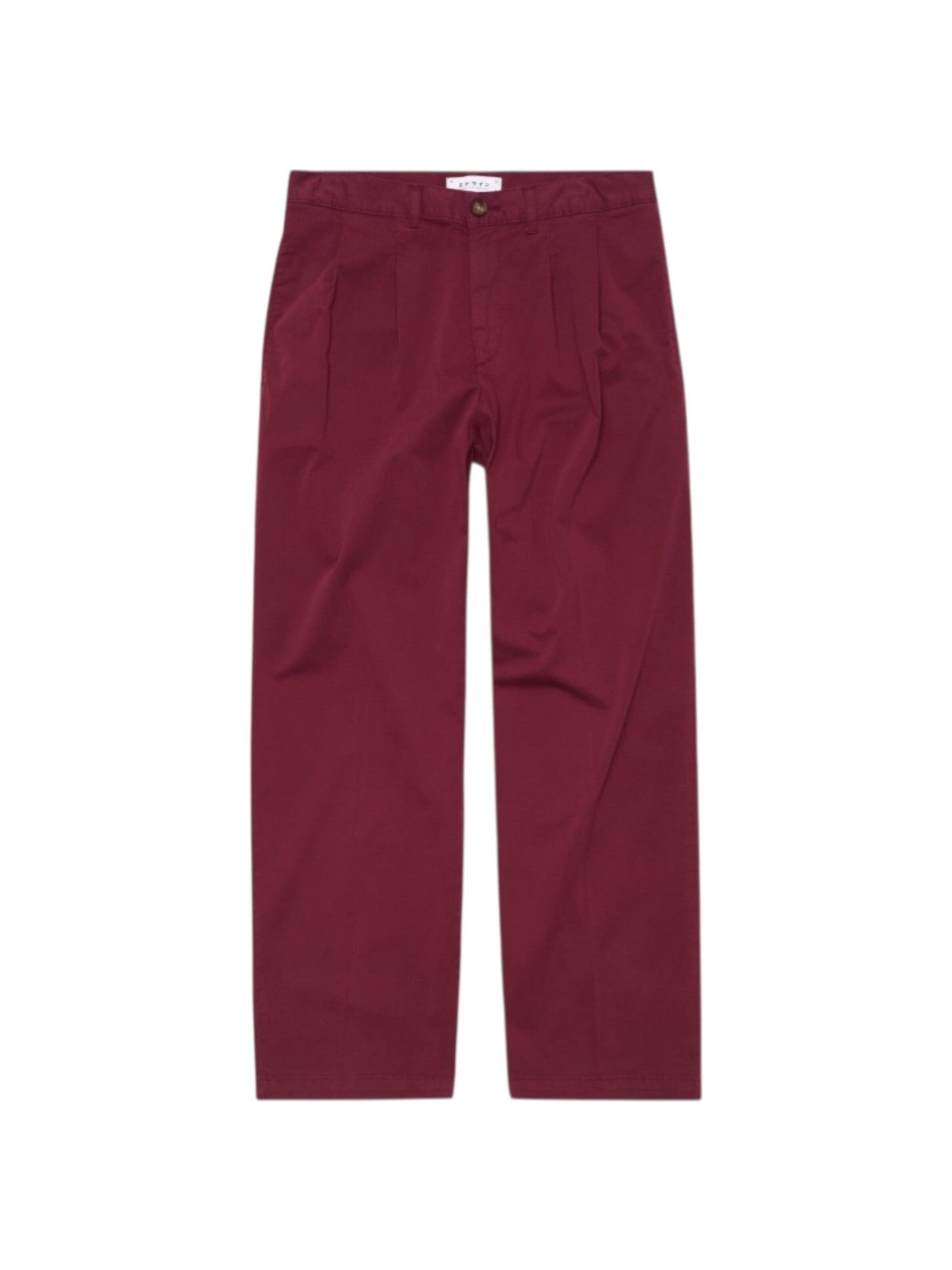 EDWIN Luźne Spodnie 'Sorren Pant Red Plum' w kolorze czerwony