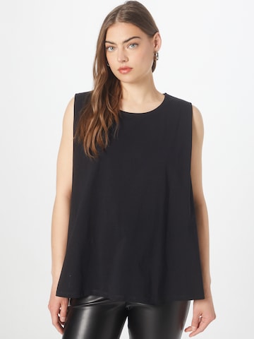 UNITED COLORS OF BENETTON - Top en negro: frente