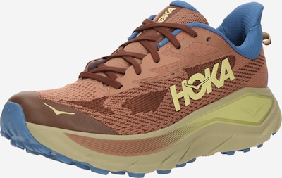 Bėgimo batai 'CHALLENGER 8' iš HOKA, spalva – ruda / tamsiai ruda / geltona, Prekių apžvalga