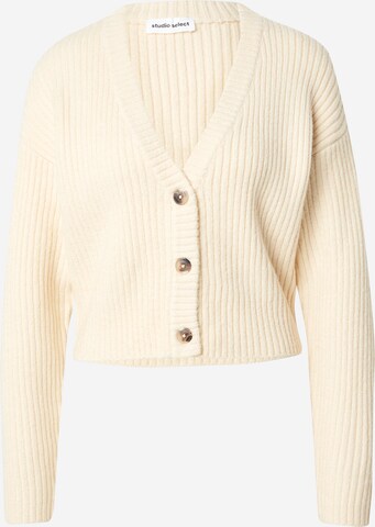 STUDIO SELECT Strickjacke 'Nicky' in Beige: predná strana