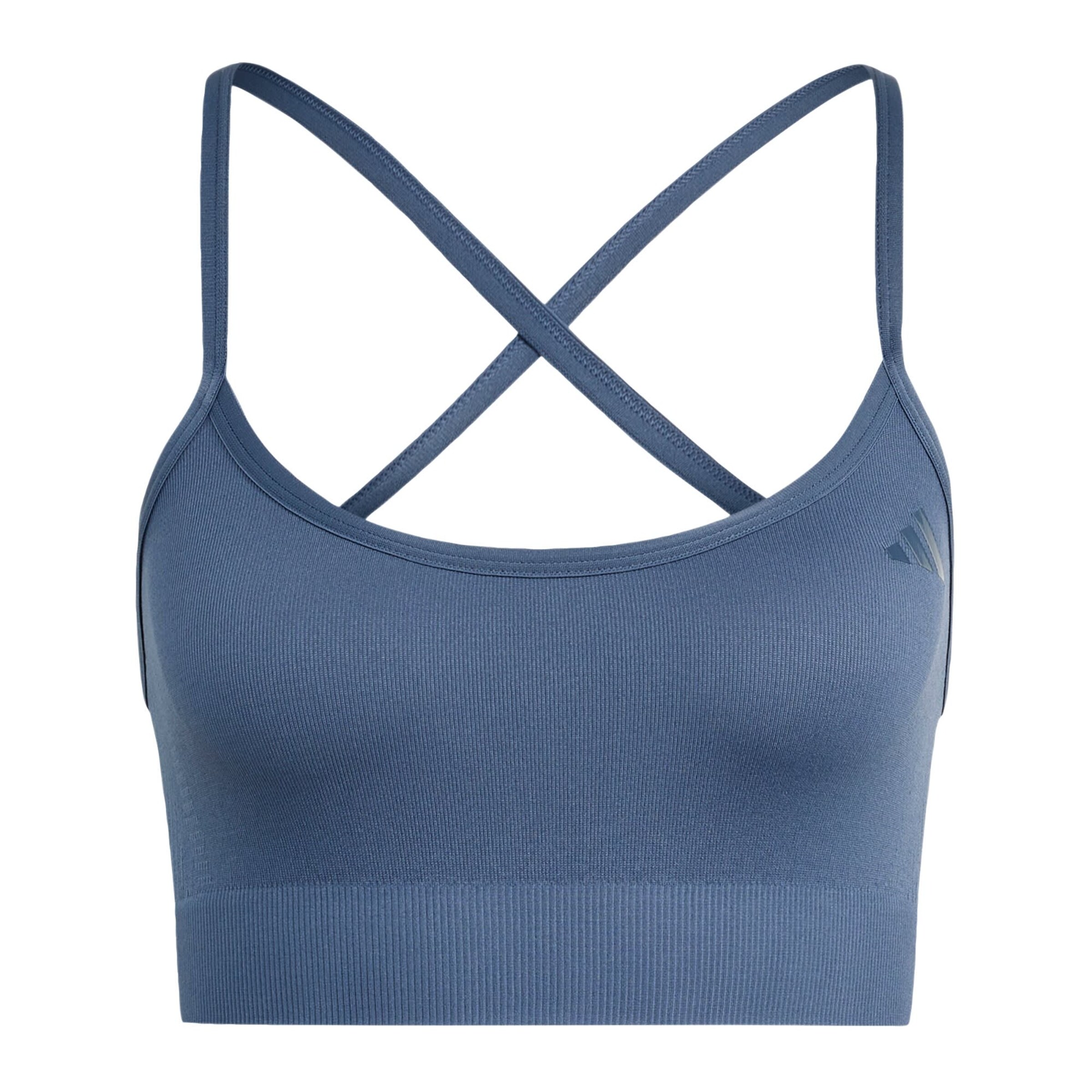 ADIDAS PERFORMANCE - Sujetador deportivo 'Essentials' en azul: frente