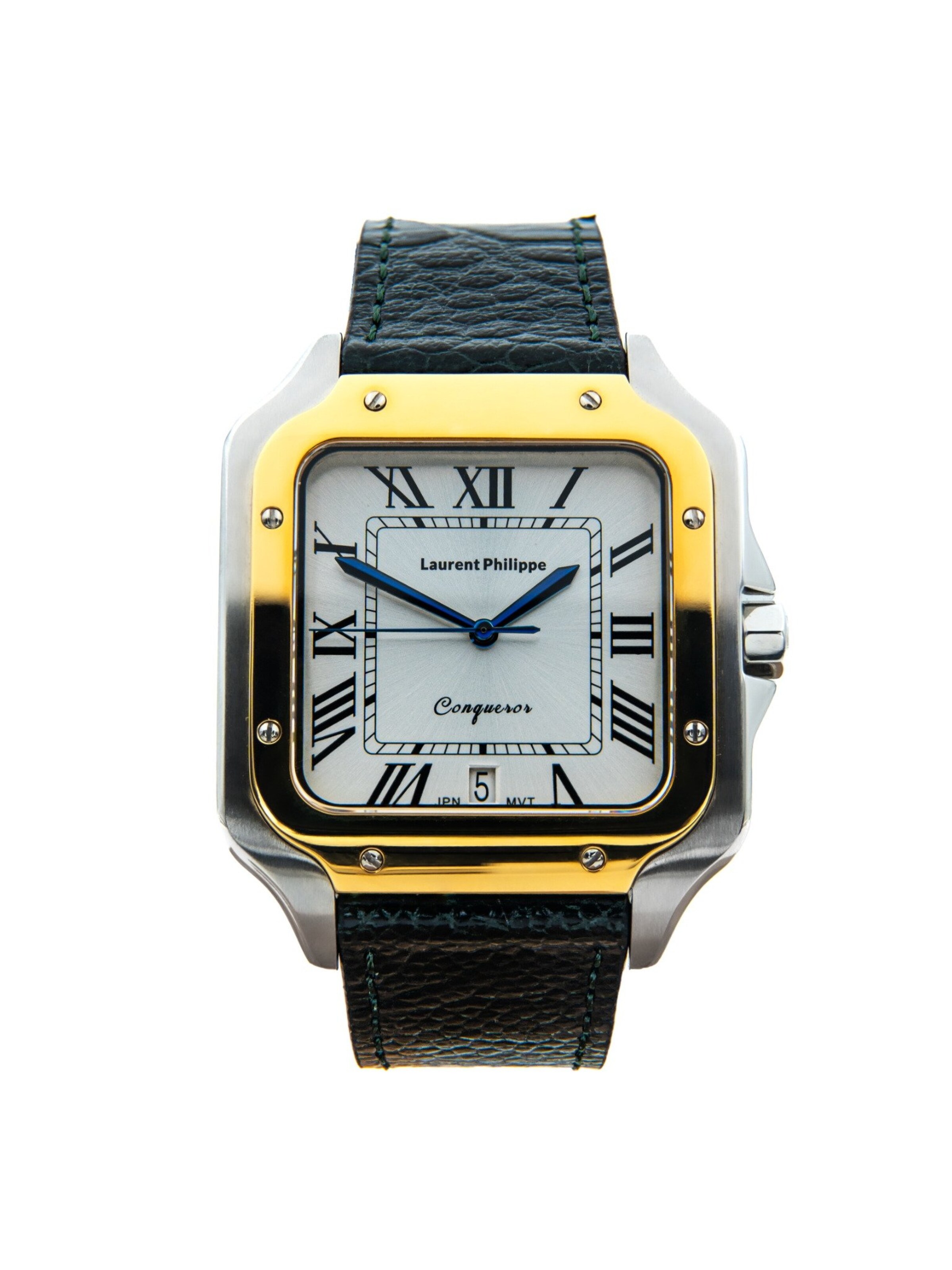 Laurent Philippe Analog Watch in Green: front